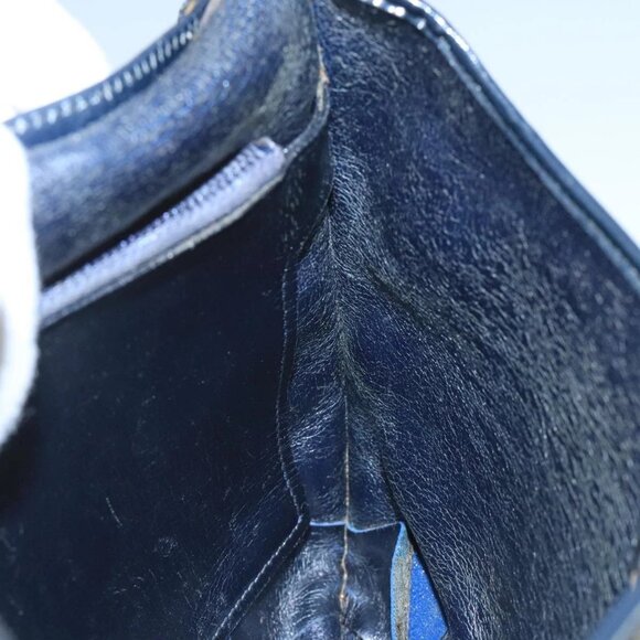 Christian Dior Trotter Canvas Shoulder Bag Navy Auth 104185 - Picture 13 of 16